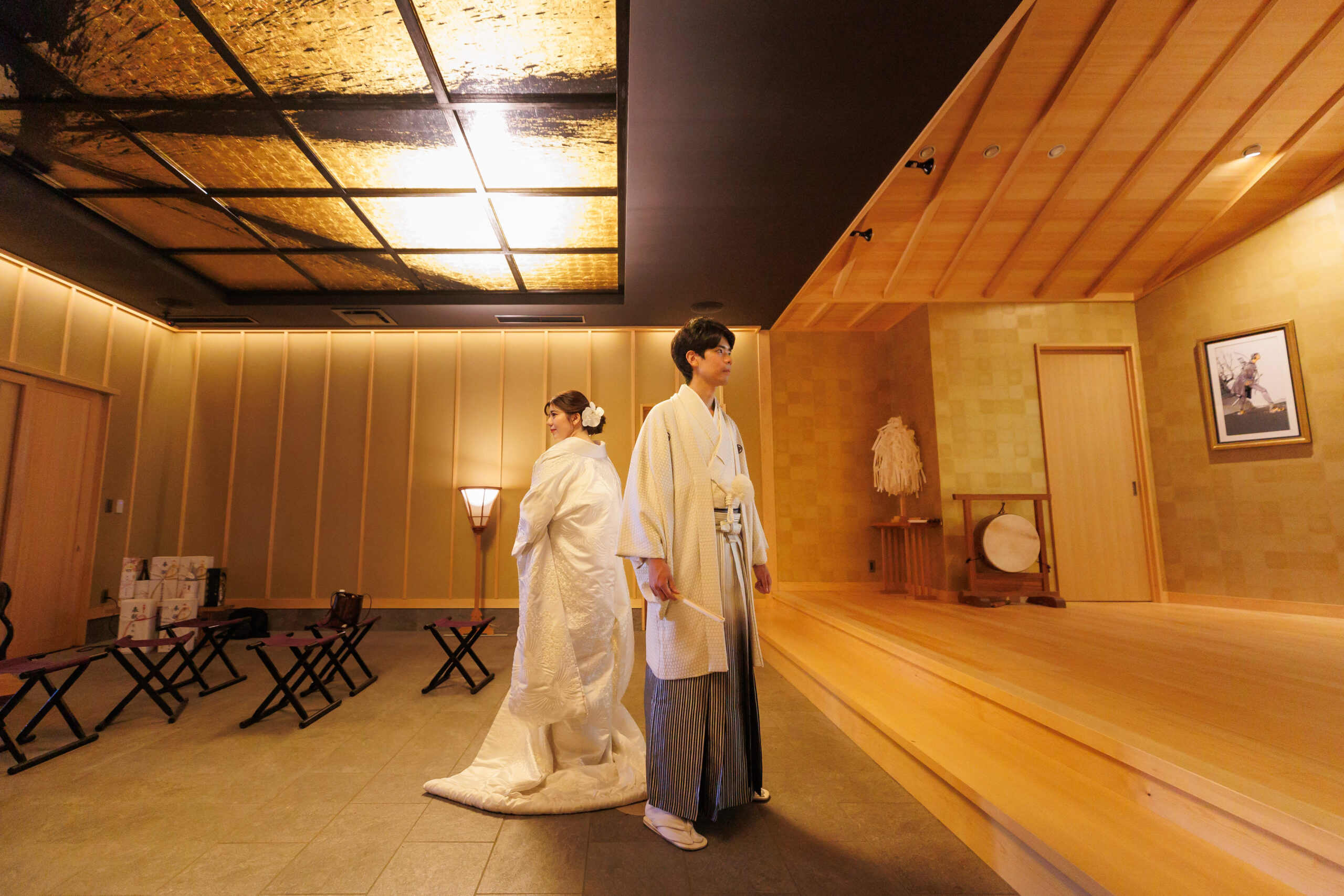 普段は撮影できない、祈祷殿「皇大殿」内